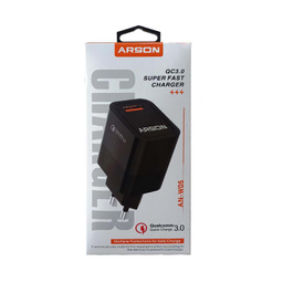 شارژر دیواری آرسون (Arson) مدل AN-W05 به همراه کابل تبدیل Lightning