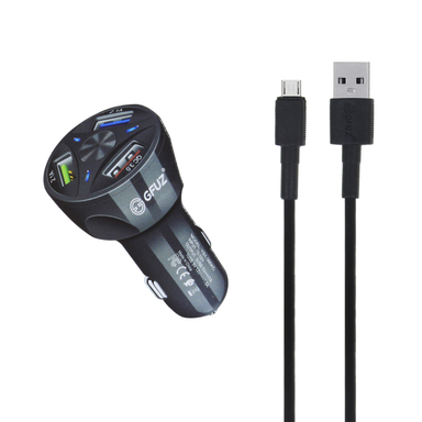 شارژر فندکی جیفوز (Gfuz) مدل CR-66 به همراه کابل Micro USB