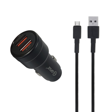 شارژر فندکی جیفوز (Gfuz) مدل CR-65 به همراه کابل Micro USB