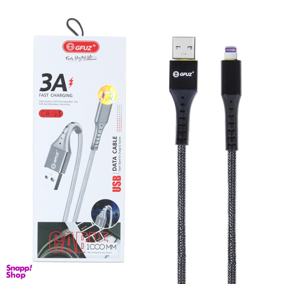 کابل فست شارژ USB به Lightning جیفوز (Gfuz) مدل CA-53 طول 1 متر