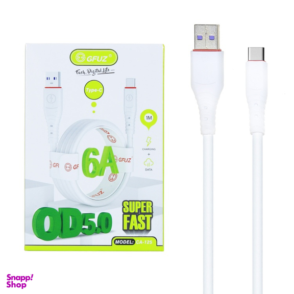 کابل سوپر فست شارژ 6 آمپر USB به Type-C جیفوز (Gfuz) مدل CA-125 طول 1 متر
