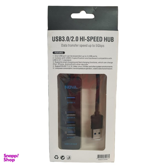هاب چهار پورت USB3.0 نوا (Nova) مدل X780