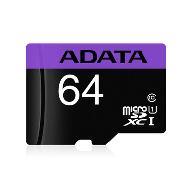 کارت حافظه microSDHC ای دیتا (Adata) مدل Premier کلاس 10 استاندارد UHS-I سرعت 80MBps ظرفیت 64 گیگابایت