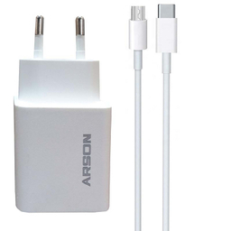 شارژر دیواری آرسون (Arson) مدل AN-W20W به همراه کابل تبدیل MicroUSB