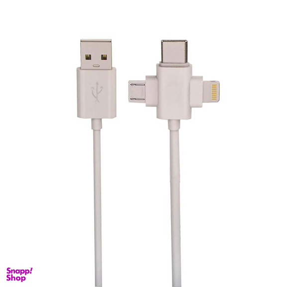 کابل تبدیل USB به لایتنینگ/USB-C/MicroUSB آرسون (Arson) مدل AN-311 طول 1 متر