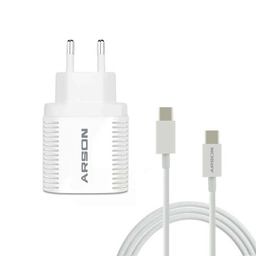 شارژر دیواری آرسون مدل AN-W02 به همراه کابل تبدیل USB-C