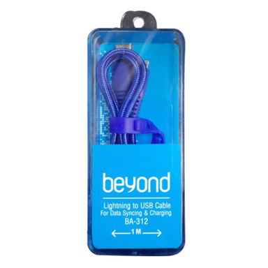 کابل شارژ usb به لایتنیگ بیاند (Beyond) مدل BA-312 طول 1 متر
