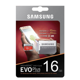 کارت حافظه microSDHC سامسونگ (Samsung) مدل Evo Plus کلاس 10 استاندارد UHS-I U1 سرعت 95MBps ظرفیت 16 گیگابایت به همراه آداپتور SD