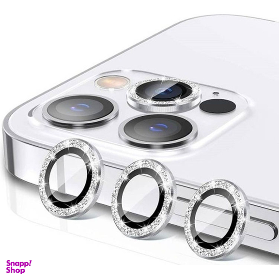 محافظ لنز دوربین مدل اکلیلی رینگی سفید مناسب برای گوشی موبایل اپل Iphone 13 Pro و 13 Pro Max