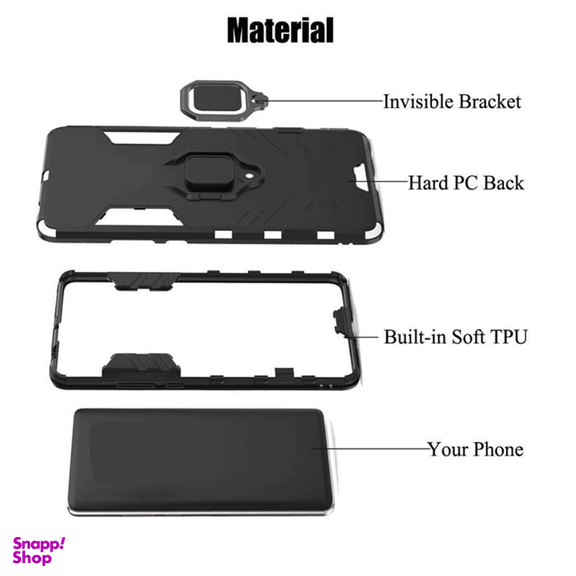 کاور ماموت (Mammoth) مدل M-GHB-MGNT مناسب موبایل اپل iPhone 11 Pro Max به همراه محافظ صفحه نمایش