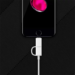 کابل تبدیل Usb به Lighting‬‏/Microusb زد ام آی (ZMI) مدل Al801