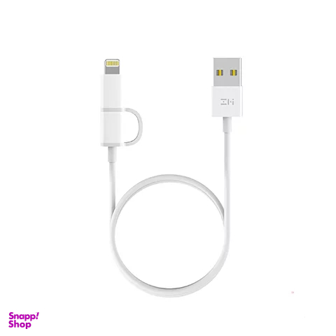 کابل تبدیل Usb به Lighting‬‏/Microusb زد ام آی (ZMI) مدل Al801