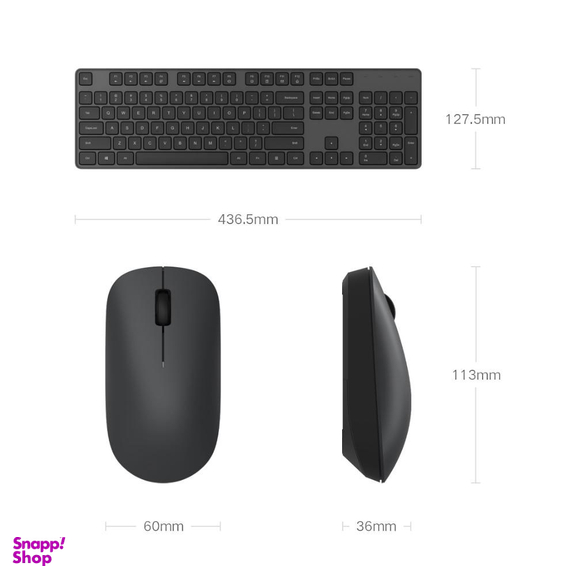 ماوس و کیبورد بی سیم شیائومی مدل Mi Wxjs01Ym Wireless Keyboard Mouse Set