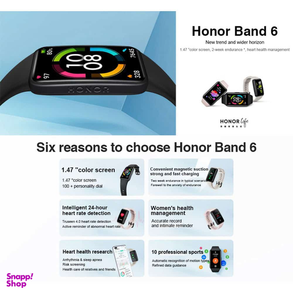 مچ بند هوشمند هوآوی مدل Honor Band 6