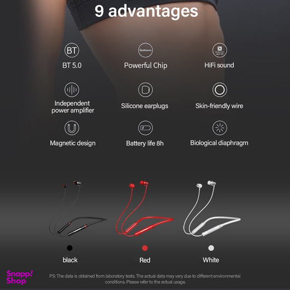 هدفون بی سیم لنوو (Lenovo) مدل He05X Magnetic Wireless Bluetooth Neckband