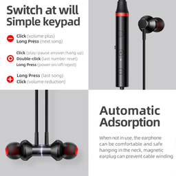 هدفون بی سیم لنوو (Lenovo) مدل He05X Magnetic Wireless Bluetooth Neckband