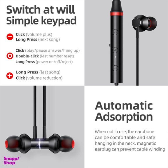 هدفون بی سیم لنوو (Lenovo) مدل He05X Magnetic Wireless Bluetooth Neckband