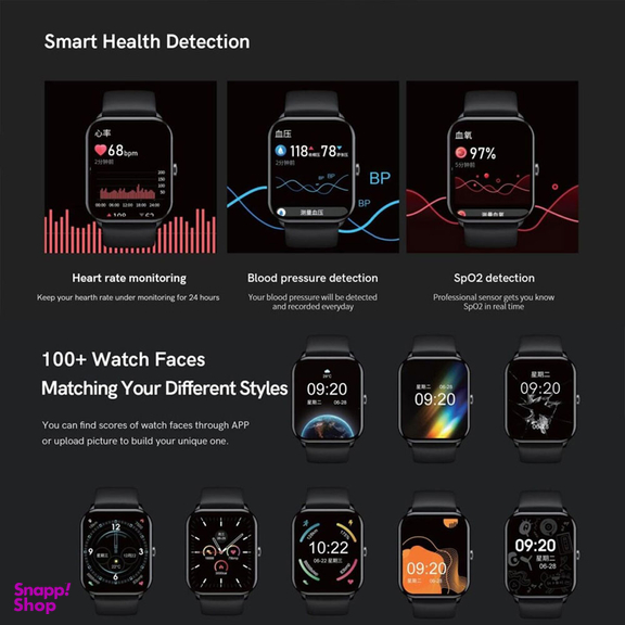 ساعت هوشمند کیوسی وای مدل Smartwatch Gtc