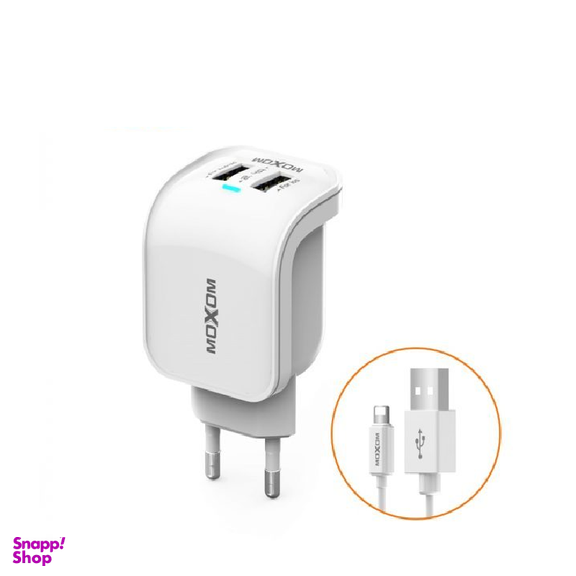 شارژر دیواری موکسوم (Moxom) مدل KH 25 به همراه کابل