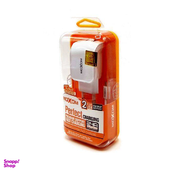 شارژر دیواری موکسوم (Moxom) مدل KH 25 به همراه کابل