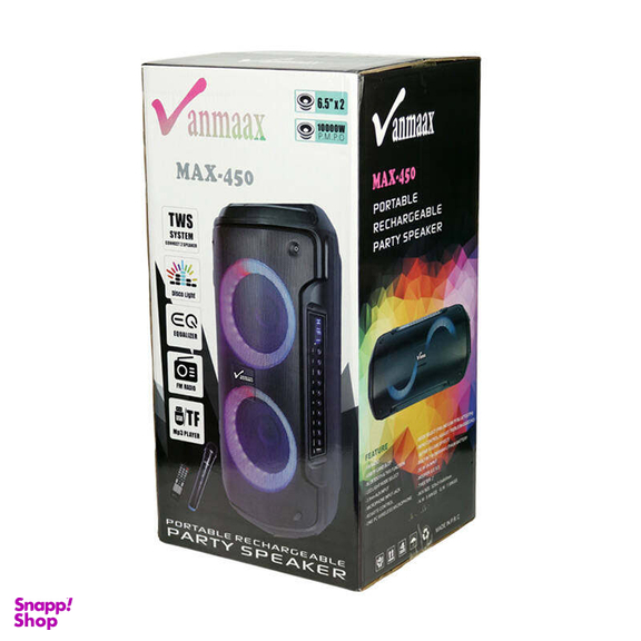 اسپیکر بلوتوثی قابل حمل وان مکس (One max) مدل Max-450