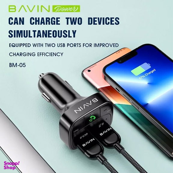 شارژر فندکی و FM پلیر باوین (BAVIN) مدل BM-0