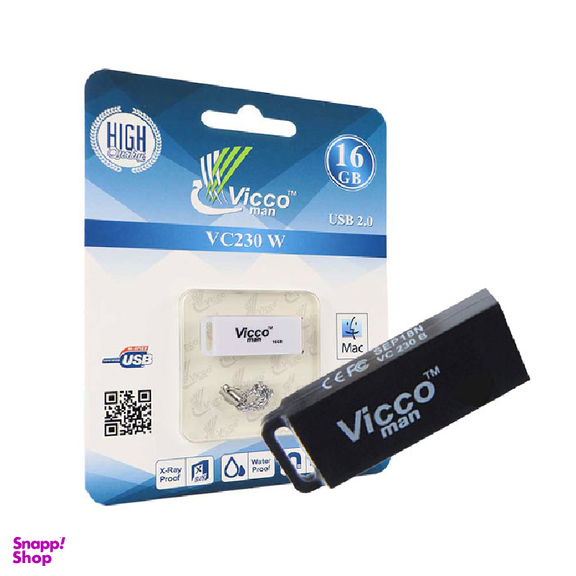 فلش مموری ویکو من (Vicco Man) مدل VC230 B با ظرفیت 16 گیگابایت
