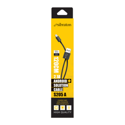 کابل تبدیل USB به microUSB سیبراتون (Sibraton) مدل S209A طول 1.2 متر