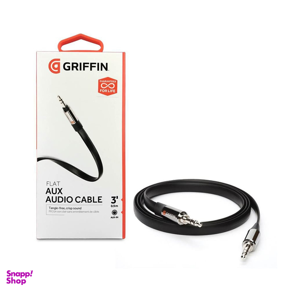 کابل صدا AUX گریفین (Griffin) مدل (0.9 متر) Flat AUX Audio Cable