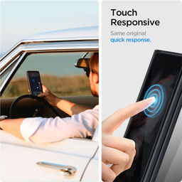 محافظ صفحه نمایش اسپیگن (Spigen) مدل GLAS.tR Glass Galaxy Z Fold 3 همراه با فیلم محافظ لولا