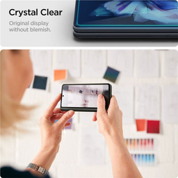 محافظ صفحه نمایش اسپیگن (Spigen) مدل GLAS.tR Glass Galaxy Z Fold 3 همراه با فیلم محافظ لولا