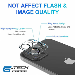 محافظ لنز دوربین جیتک (G-Tech) مدل GForce مناسب برای موبایل iphone 13 Pro