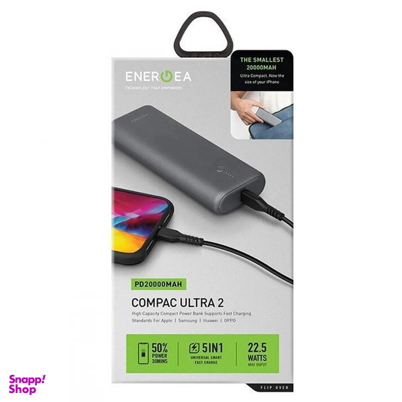 پاوربانک انرجیا (Energea) مدل Compac Ultra 2 Power Bank 20000mah ظرفیت 20000 میلی آمپر ساعت