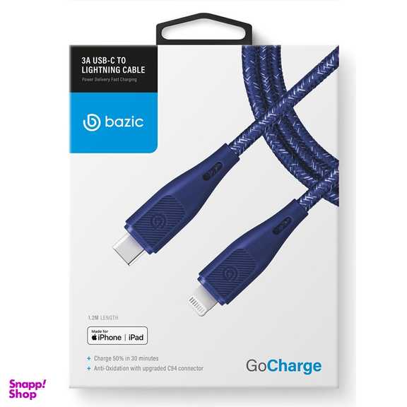 کابل USB-C به لایتنینگ بازیک سری GOCHARGE با استاندارد C94
