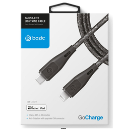 کابل USB-C به لایتنینگ بازیک سری GOCHARGE با استاندارد C94