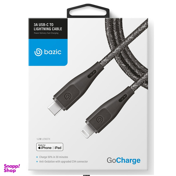 کابل USB-C به لایتنینگ بازیک سری GOCHARGE با استاندارد C94