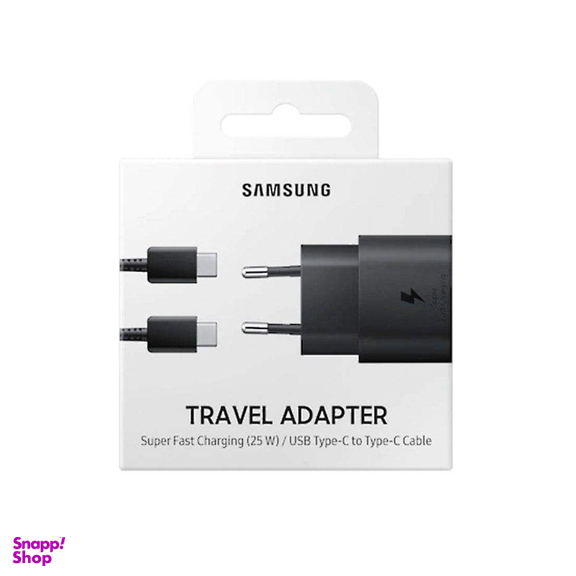 شارژر دیواری و کابل USB Type-C سامسونگ مدل EP-TA800 25W