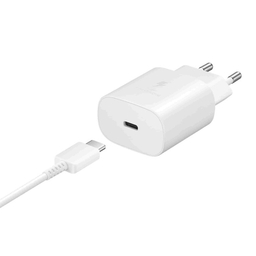 شارژر دیواری و کابل USB Type-C سامسونگ مدل EP-TA800 25W