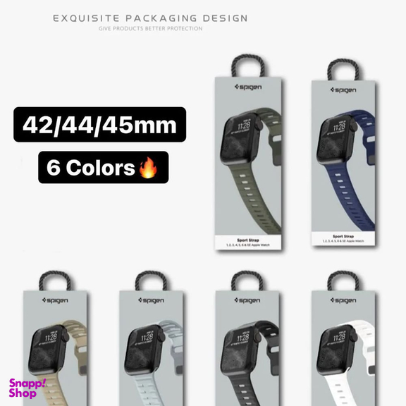 بند اپل واچ اسپیگن (Spigen) مدل Sport Strap Band سایز 42/44/45mm