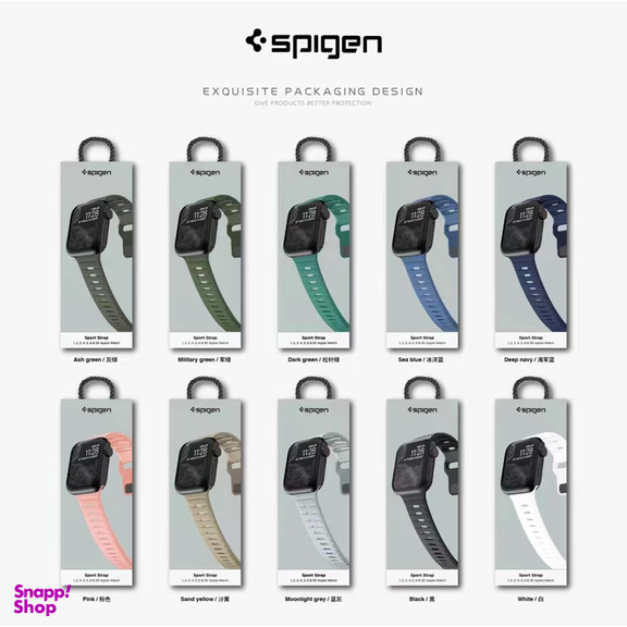 بند اپل واچ اسپیگن (Spigen) مدل Sport Strap Band سایز 42/44/45mm