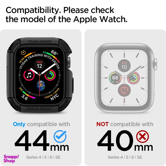 کاور اپل واچ اسپیگن (Spigen) مدل Tough Armor سایز 44mm