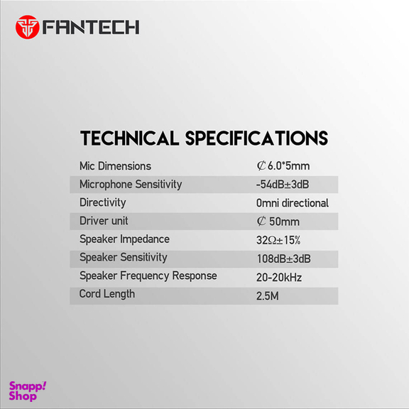 هدفون گیمینگ فنتک (Fantech) مدل Captain