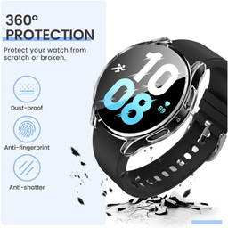 کاور واچ کیس مدل Wolf مناسب ساعت هوشمند سامسونگ Galaxy Watch 5 44mm همراه محافظ صفحه