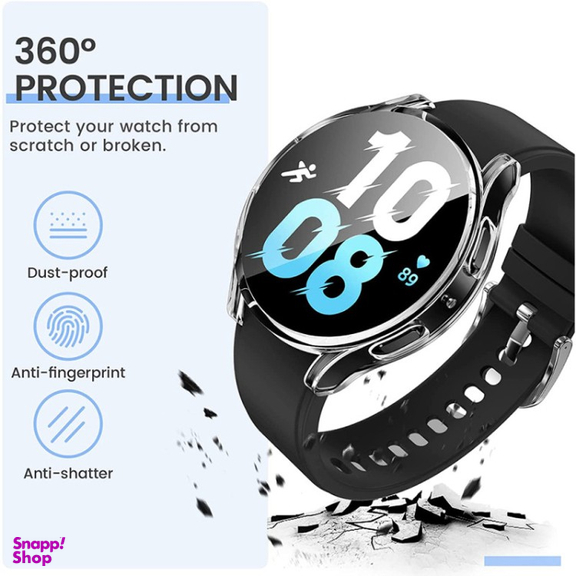 کاور واچ کیس مدل Wolf مناسب ساعت هوشمند سامسونگ Galaxy Watch 5 44mm همراه محافظ صفحه