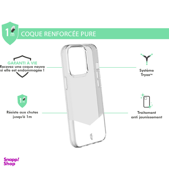 کاور فورس مدل FCPUREIP1361PT Pure مناسب برای گوشی موبایل اپل iPhone 13 Pro