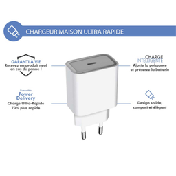 شارژر دیواری فورس مدل FPLICS1C30WPDW USB-C PD با ظرفیت 30 وات