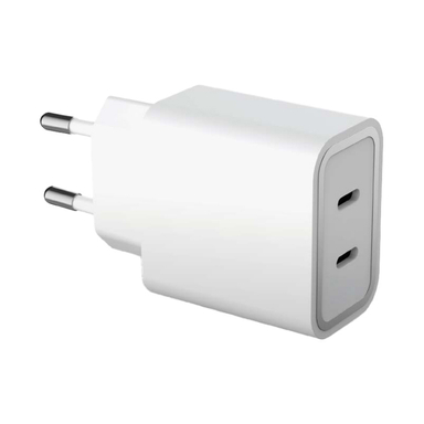 شارژر دیواری فورس (Force) مدل FPLICS2CC45WPDW PD با ظرفیت 45 وات و دو پورت USB-C