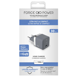 شارژر دیواری فورس (Force) مدل FPCS30WGANCG USB C PD ظرفیت 30 وات