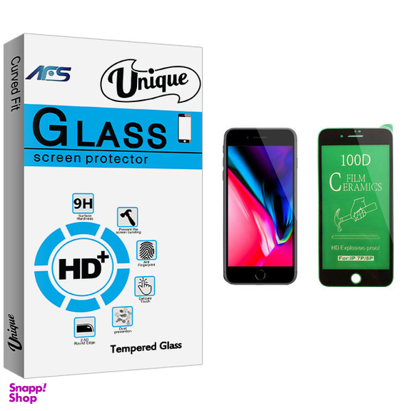 محافظ صفحه نمایش سرامیکی ای اف اس مدل Unique Glass مناسب برای گوشی موبایل اپل iPhone 7 Plus