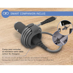 شارژر فندکی 37 وات فورس (Force) مدل FPCAC37W2USBACG Power Delivery